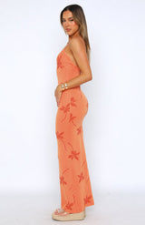Louisa Maxi Dress - Orange - S