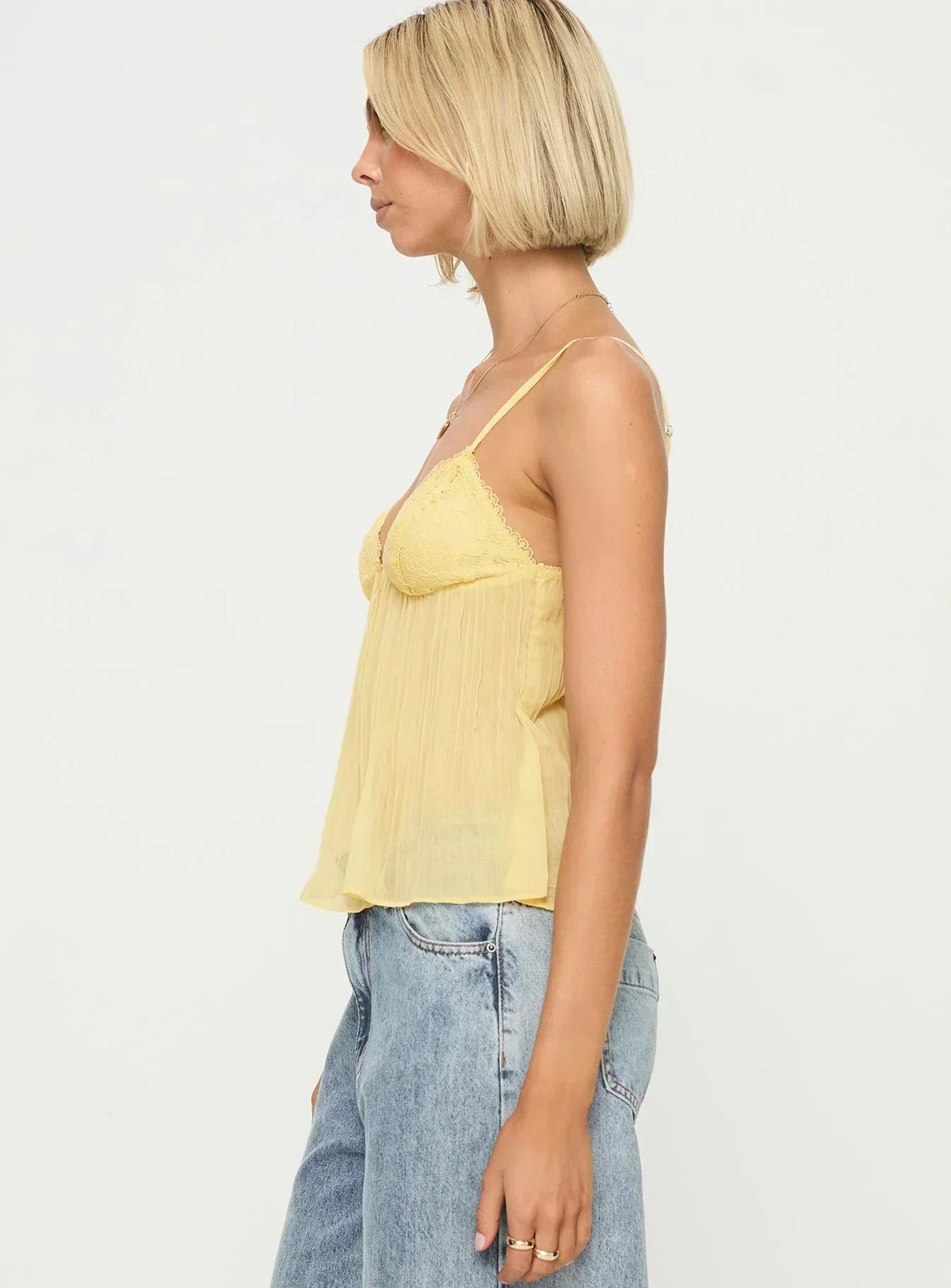 Honeybell Top - Lemon Yellow - M