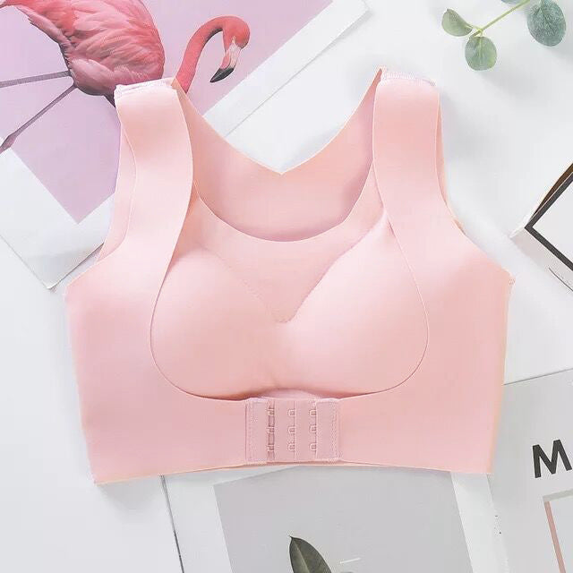 AlignLift Posture-Perfect Wireless Bra - Gray - 2XL