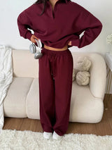 Abella Lounge Set - Wine Red - M