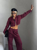 Amelia Lounge Set - Wine Red - S