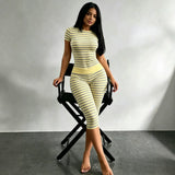 Fashion Casual Suit Set for Summer 2026 - Light yellow (short)