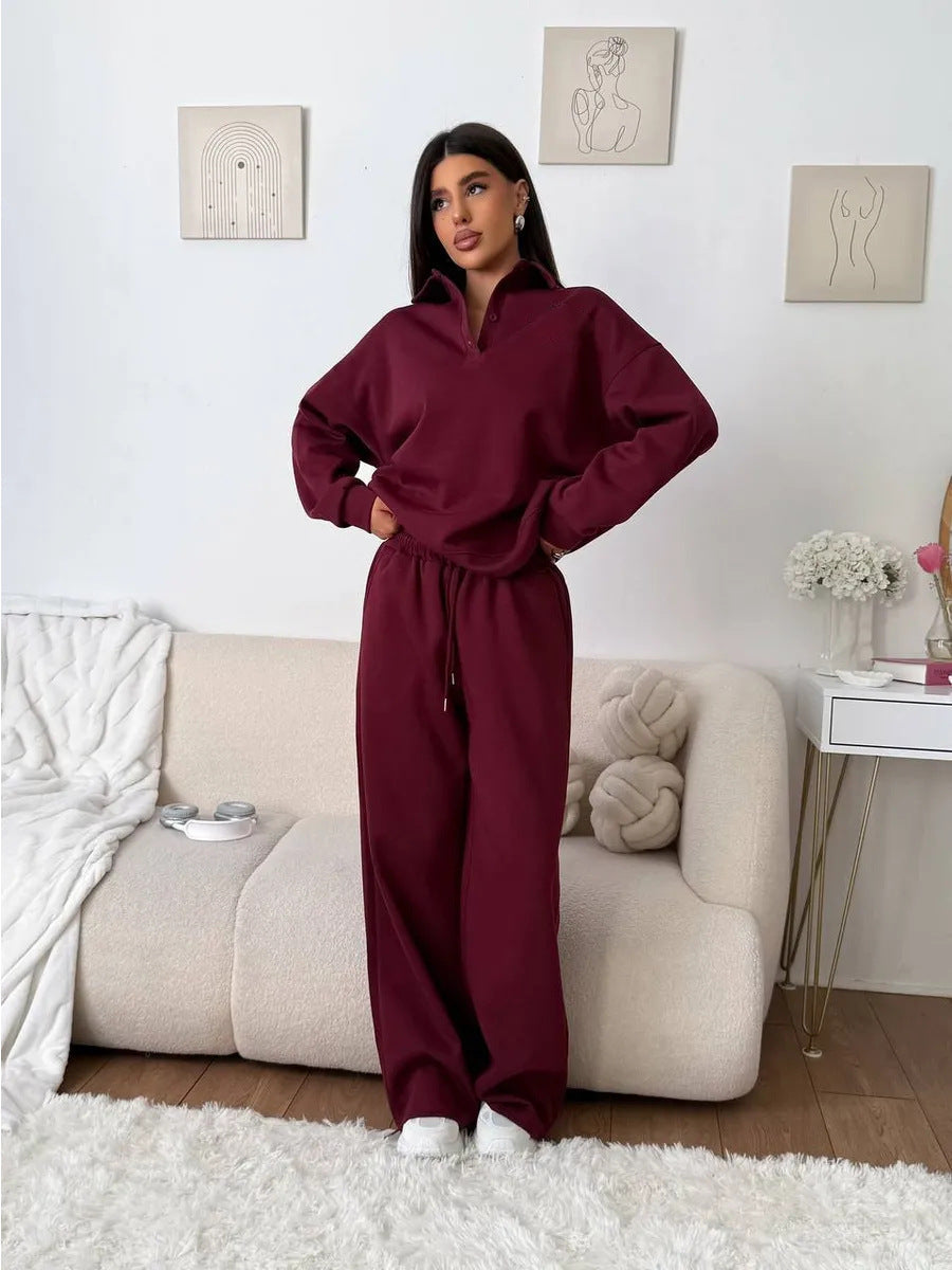 Abella Lounge Set - Wine Red - S