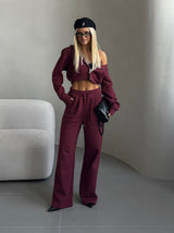 Amelia Lounge Set - Wine Red - XS