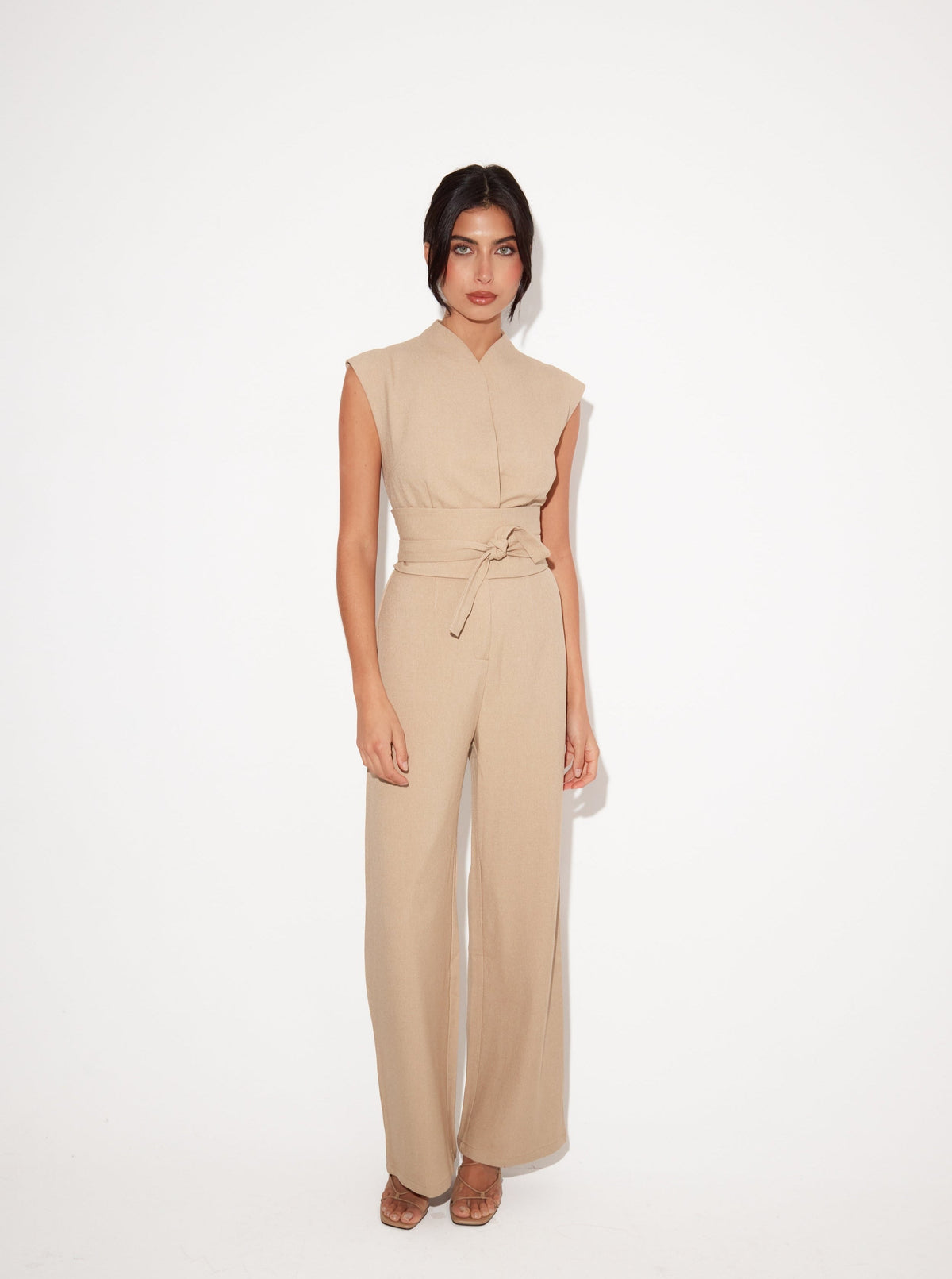 Luna Sleeveless Jumpsuit - Black - XL
