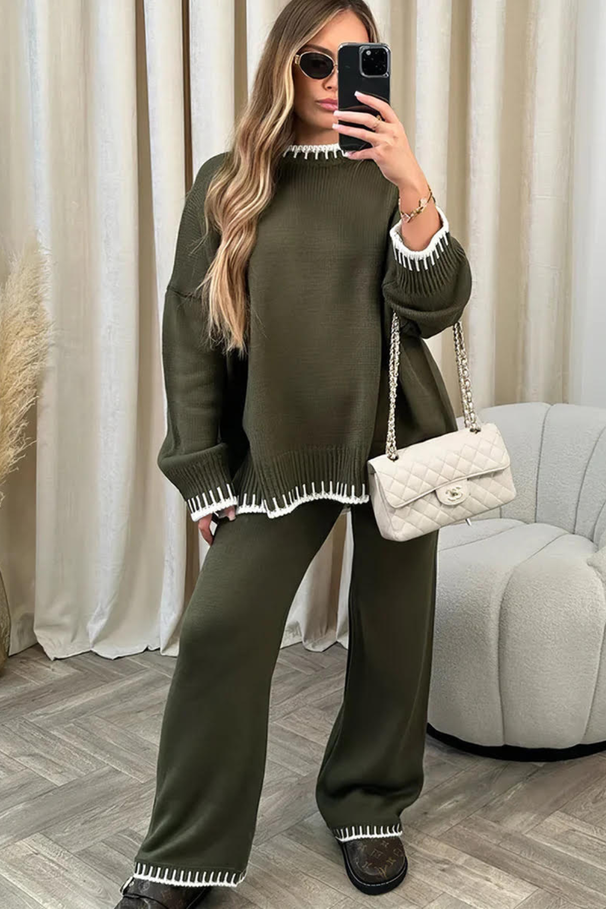 Livia Knit Set - Black - S