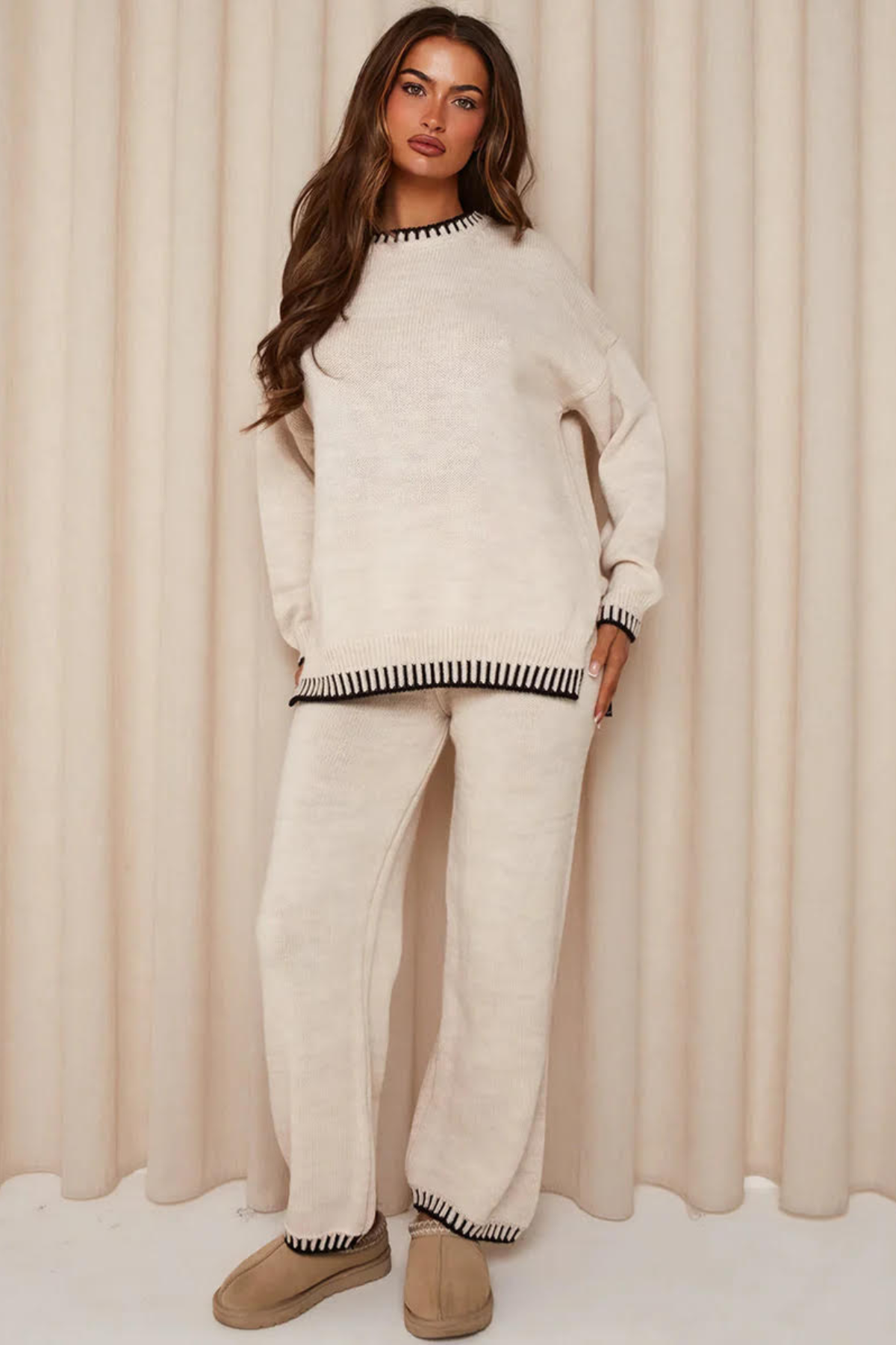 Livia Knit Set - Beige - XS