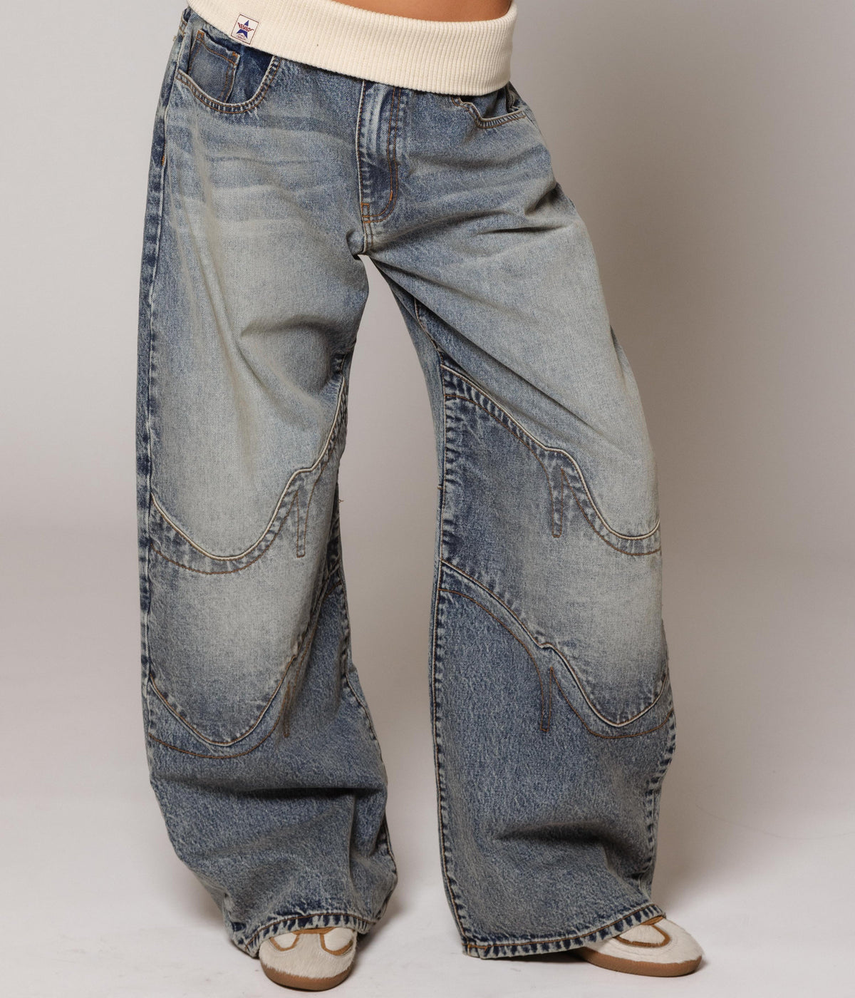 Alina Low Waistband Jeans - Blue wash - UK 8 (S)