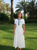 Alora Maxi Dress - White - XL