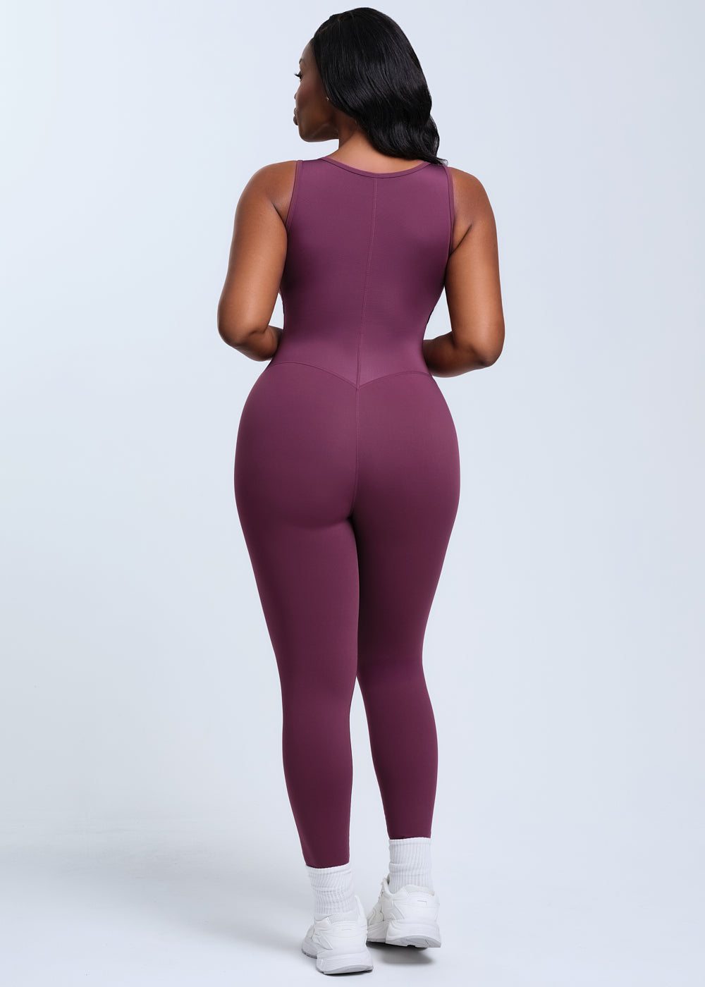 SaunaSculpt Compression Jumpsuit - Black - XS