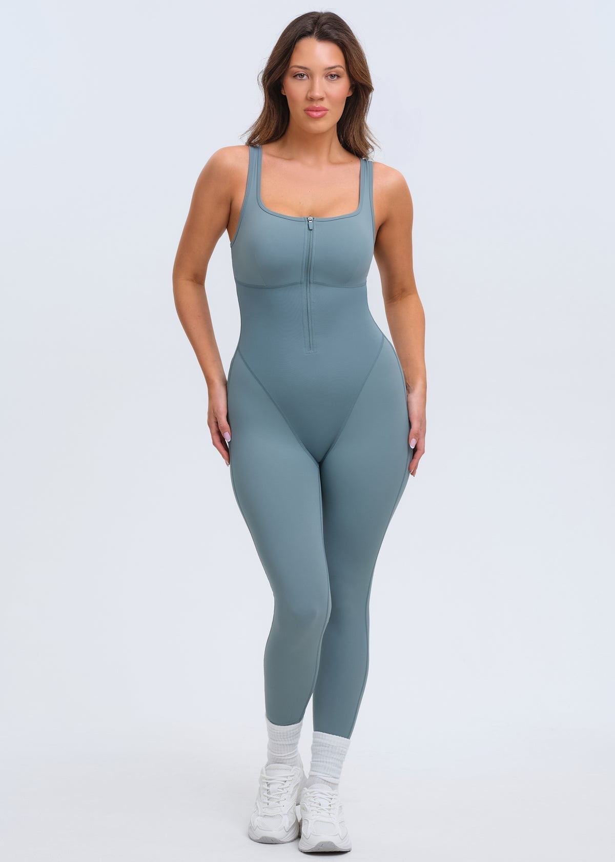 SaunaSculpt Compression Jumpsuit - Black - 2X