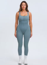 SaunaSculpt Compression Jumpsuit - Black - L