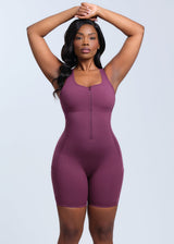 SaunaSculpt Compression Romper - Black - 3X