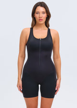 SaunaSculpt Compression Romper - Dusty Blue - XL