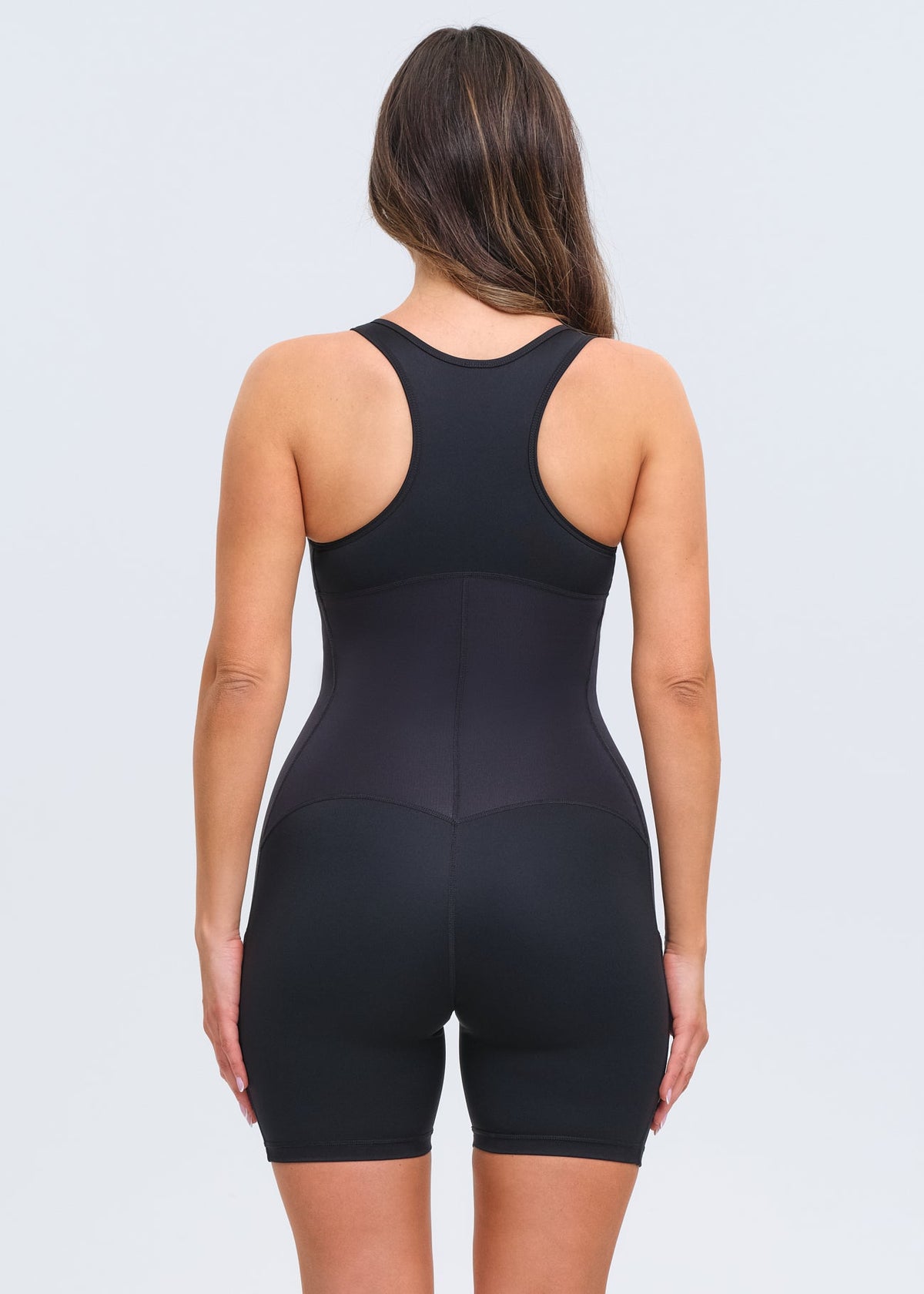 SaunaSculpt Compression Romper - Black - S
