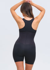 SaunaSculpt Compression Romper - Black - M