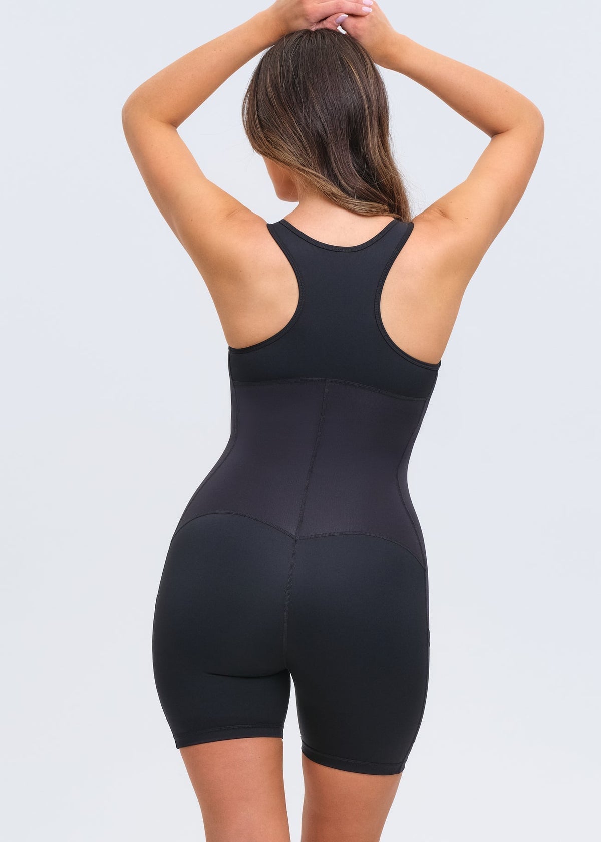 SaunaSculpt Compression Romper - Black - M