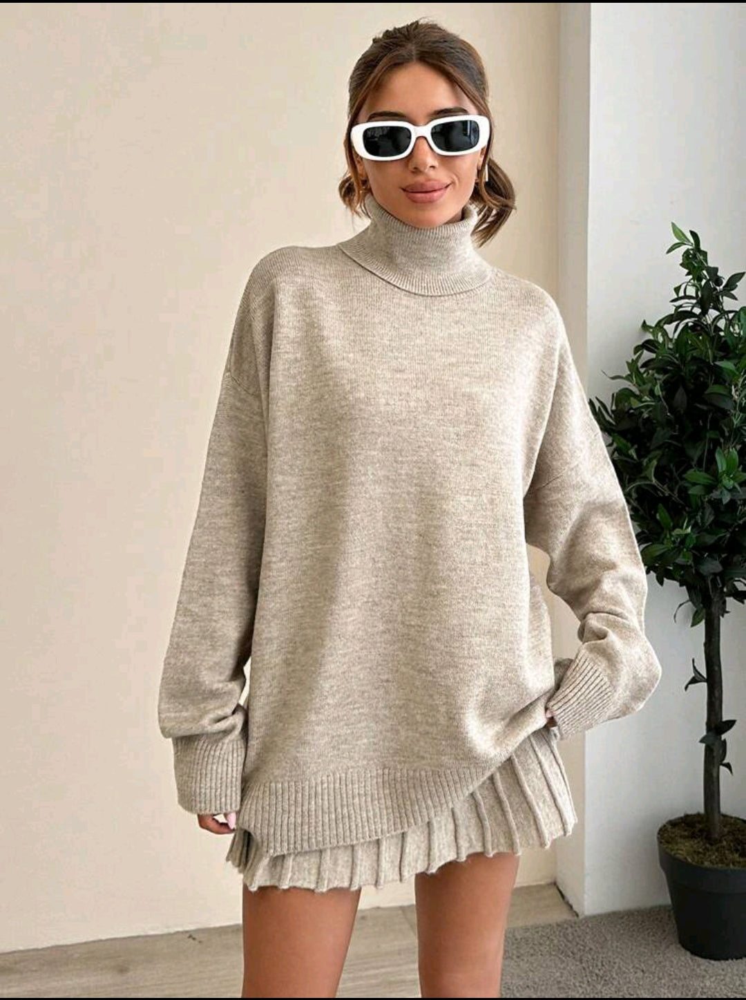 Emily Knit Set - Beige - M