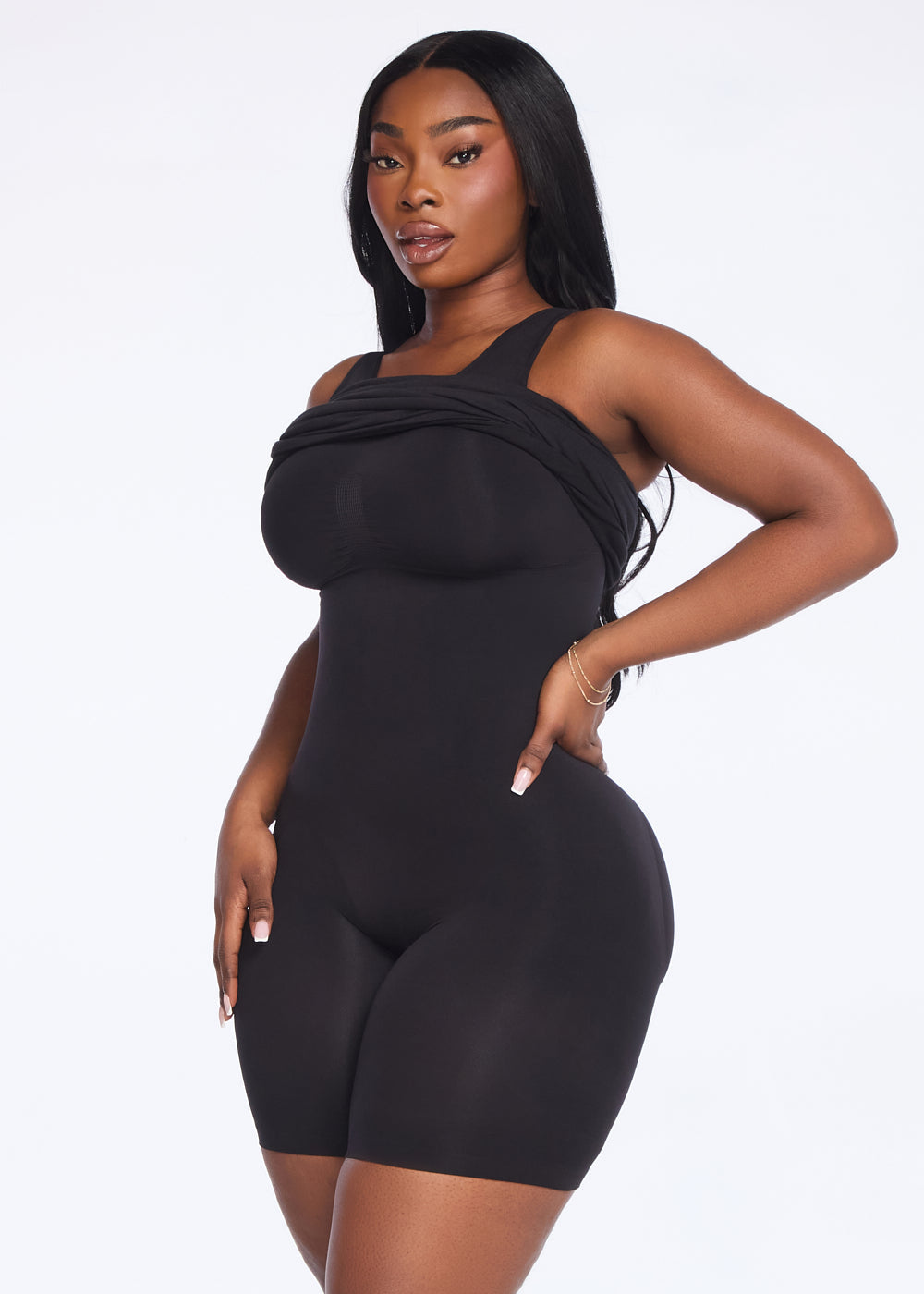 SecretSculpt Jersey Halter Midi Dress
