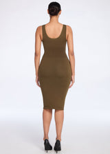 SecretSculpt Jersey Halter Midi Dress