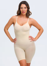 SmoothingSeamless Open-Back Bodysuit - Beige - 5X