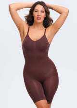 SmoothingSeamless Open-Back Bodysuit - Black - 5X
