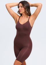 SmoothingSeamless Open-Back Bodysuit - Black - 3X/4X