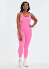 SnatchedKnit Backless Jumpsuit - Gray - XL/2X