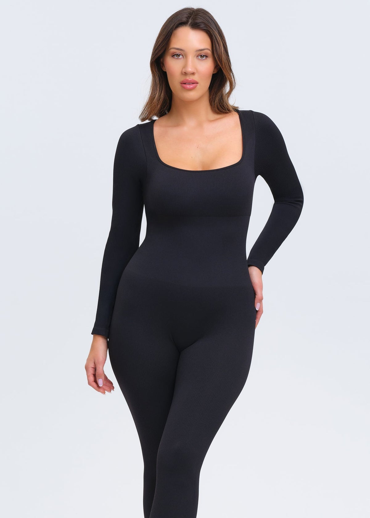 SnatchedKnit Longsleeve Jumpsuit - Green - XL/2X