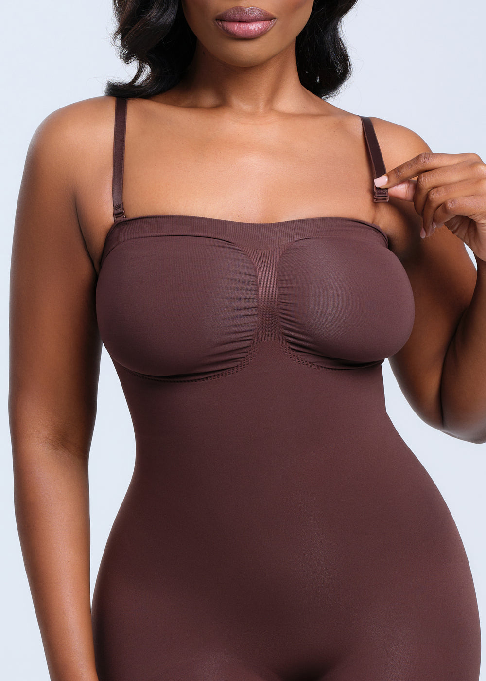 SmoothingSeamless Strapless Bodysuit Shorts - Black - 2X