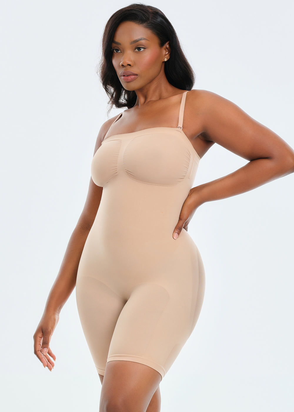 SmoothingSeamless Strapless Bodysuit Shorts