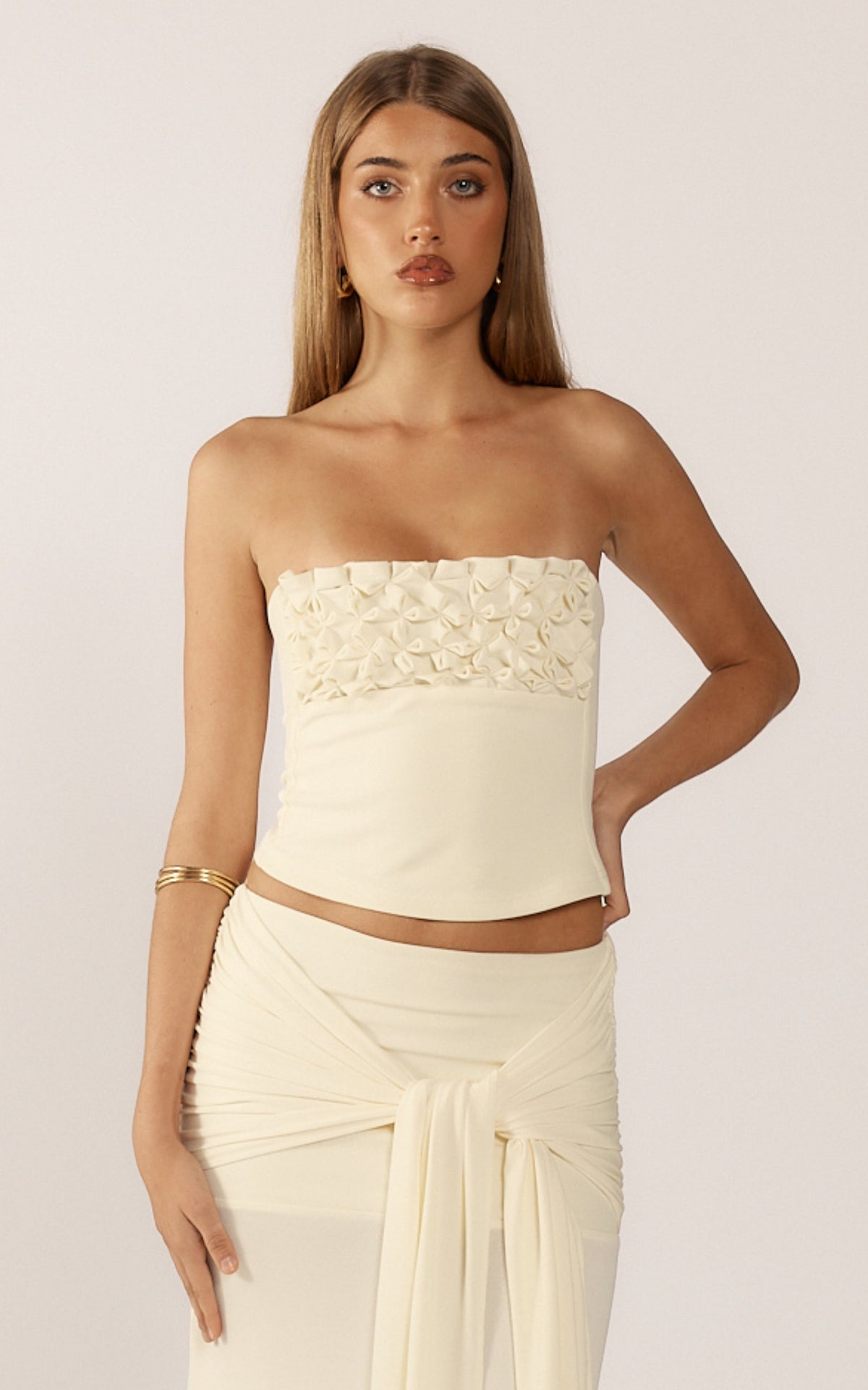 Jude Floral Set - Creamy White - M