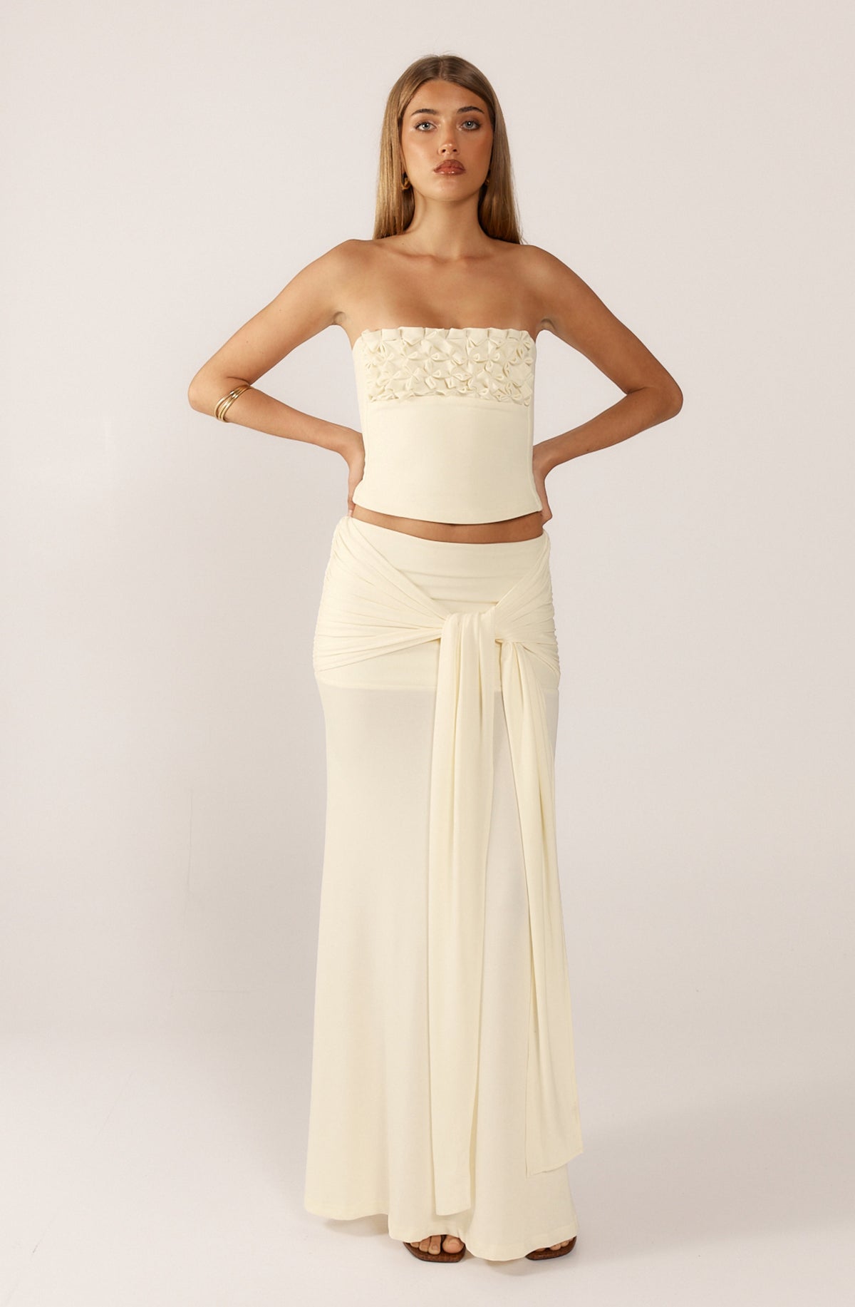 Jude Floral Set - Creamy White - XS