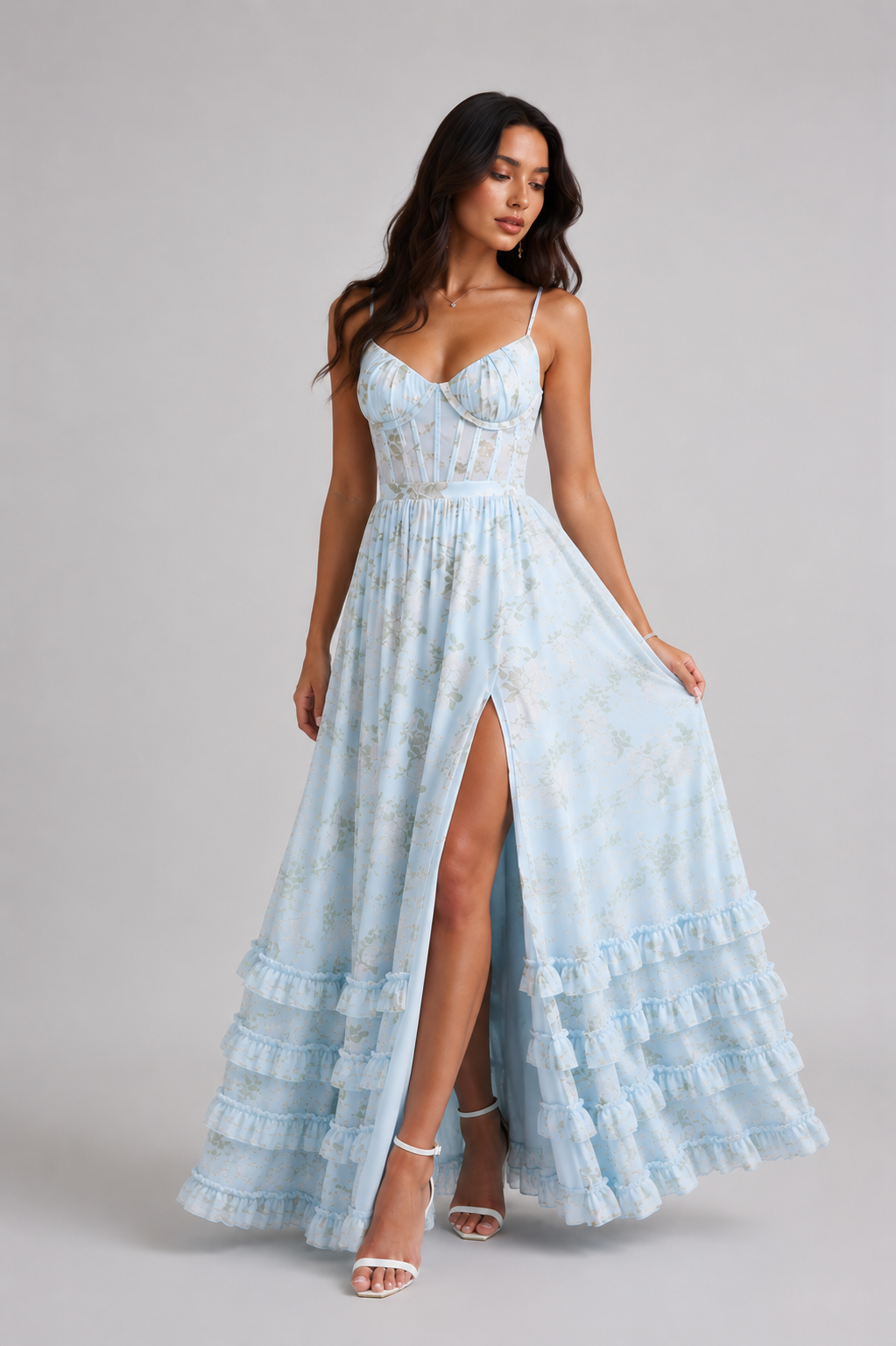 Rozalia Maxi Dress - Blue - M