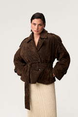 Esme Cropped Trench Coat