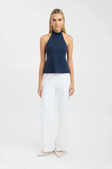 Gianna Halter neck top - White - L | 10
