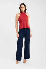 Gianna Halter neck top - Black - XS | 4