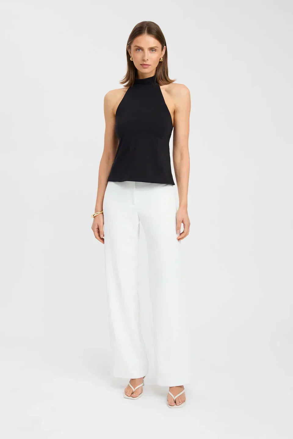 Gianna Halter neck top - Black - L | 10
