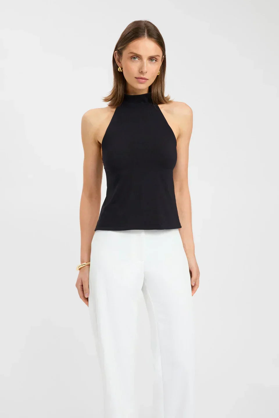 Gianna Halter neck top - Black - XL | 12