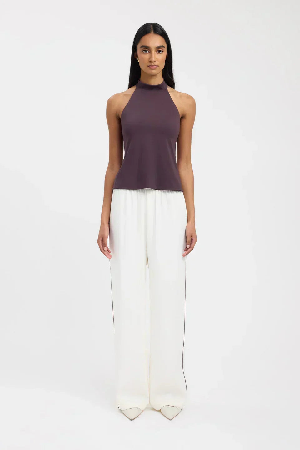 Gianna Halter neck top - Navy - M | 8