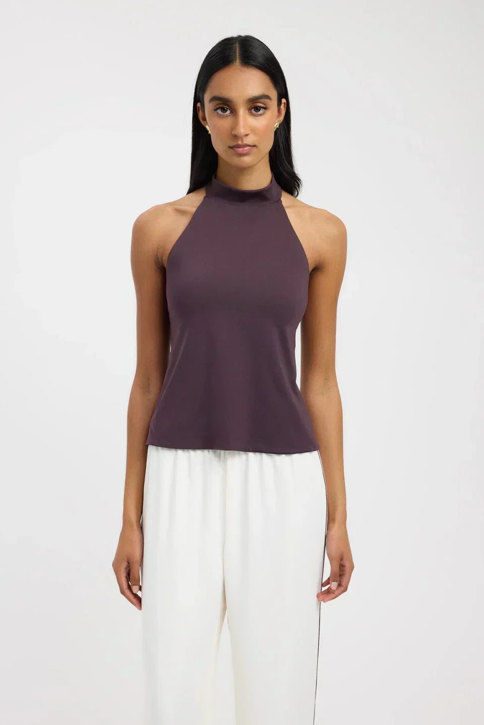 Gianna Halter neck top - Navy - L | 10