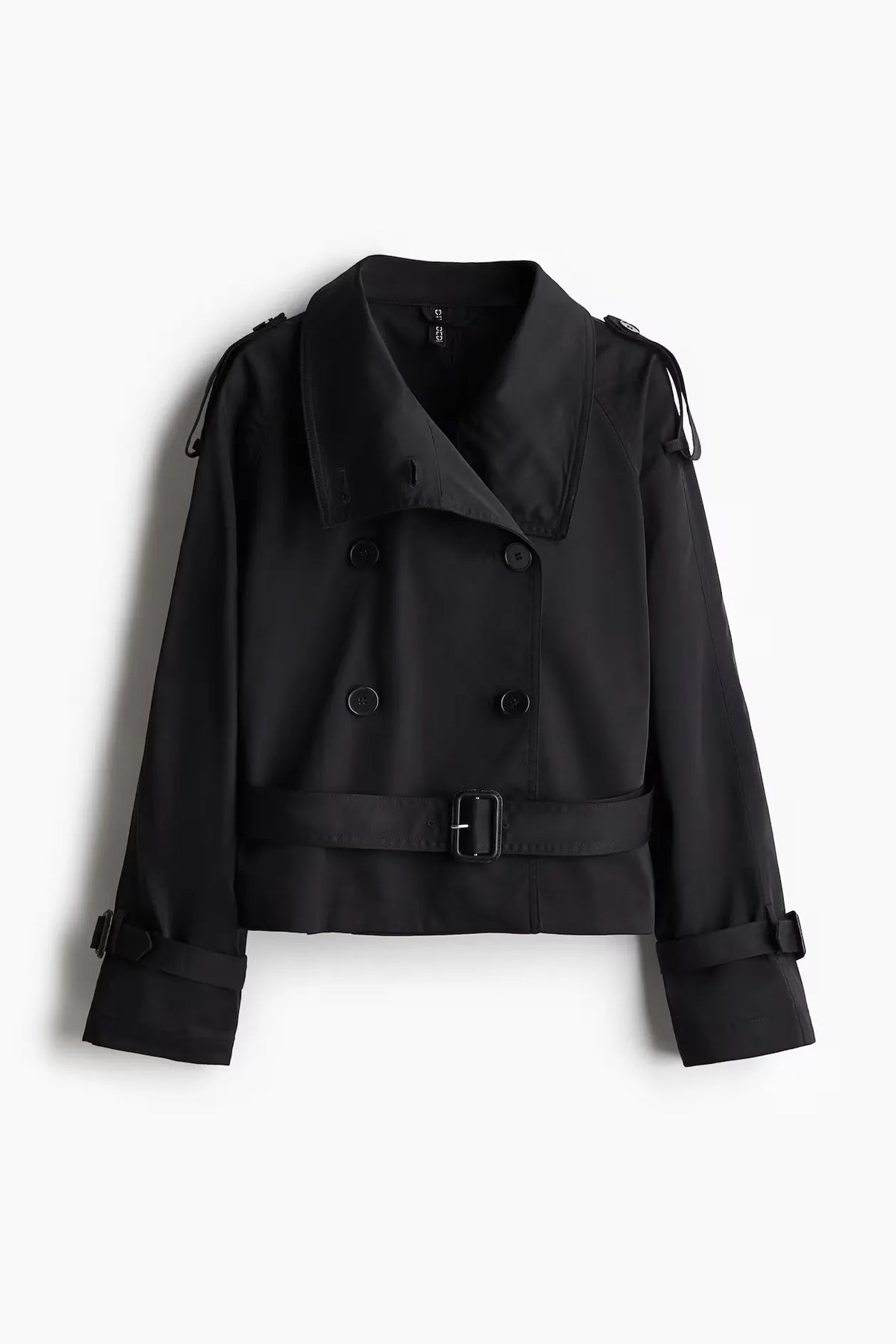 Amara Short Trench - Black - XL