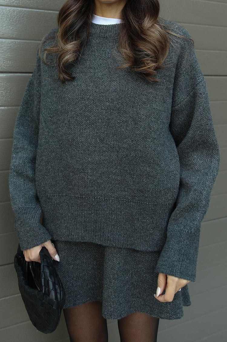 Rachel Knit Set - Grey - M