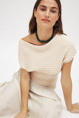 Vera Asymmetric Top - Black - L