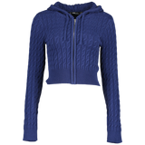 Nora Cable Knitted Set - Navy - XL