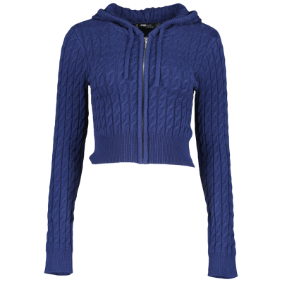Nora Cable Knitted Set - Navy - XL