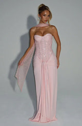 Carina Maxi Dress - Pink - XS