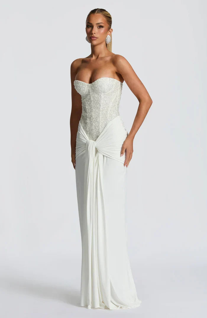 Carina Maxi Dress - Pink - M