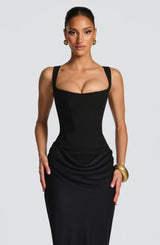 Mia Maxi Dress - L - Black