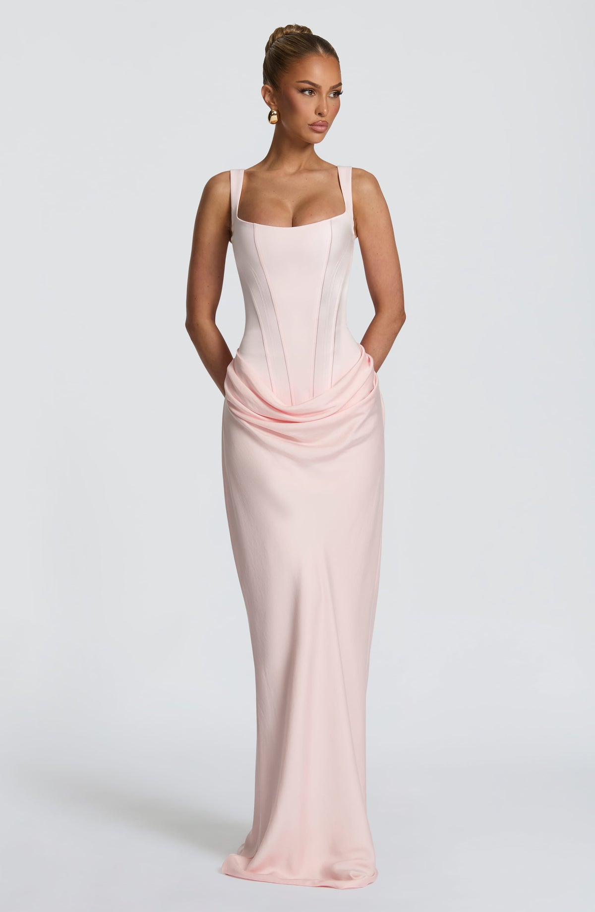 Mia Maxi Dress - M - Wine Red